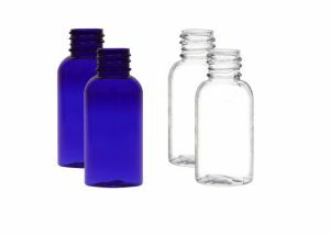 1 Ounce Plastic Boston Round Bottles